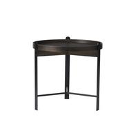 Table Basse Compose Ø50 Chêne Fumé/ Noir