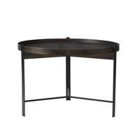 Table Basse Compose Ø70 Chêne Fumé/ Noir