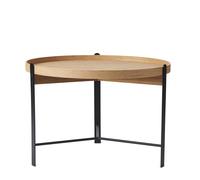 Table Basse Compose Ø70 Chêne/ Noir