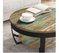 Table basse, Console de salon,VIDAXL, table gigogne, Bois massif de récupération 65x32 cm 7_3352832