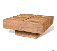 Table basse, Console de salon,VIDAXL, table gigogne, carrée Marron Bois massif de manguier 7_9281576