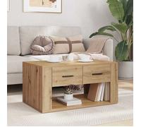 Table basse Console de salon VIDAXL table gigogne Chêne artisanal 80 x 50 x 40 cm Bois d'ingénierie 7_3117048