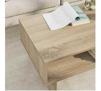 Table basse, Console de salon,VIDAXL, table gigogne, Chêne Sonoma 80 x 46 x 35 cm Bois d'ingénierie 7_6411280
