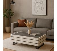 Table basse contemporaine plateau effet céramique GILDA