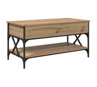 Vidaxl Table Basse Chêne Artisanal 100 X 50 X 50 Cm Bois D'ingénierie