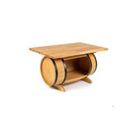 Table basse - CREATIVE COOPER - SK_PD_BUK - Bois massif - Rangement 120 L - Finition huilé