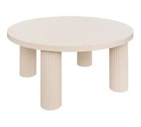 Atmosphera – Table basse Tella – en bois – D70 – crème