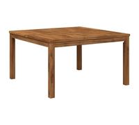 Table basse de 80 x 80,5 x 45 cm en bois d'acacia massif | Bois d'acacia massif, couleur et forme rectangulaire, utilisation intérieure et extérieure, table basse ou table à manger