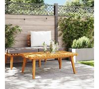 Table basse de jardin 90x55x35 cm en bois massif d'acacia