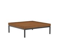 Table basse de jardin bambou Level / Level 2 81x81cm powder-coated aluminum frame