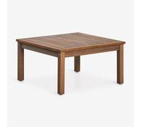 Table Basse De Jardin Carrée 65x65 Cm En Bois D'acacia Branson Brun Acacia Foncé