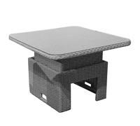 Table basse de jardin élévatrice résine tressée - Lilia - L.100 x l.100 cm