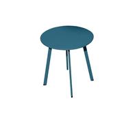 Table basse de jardin en acier Massai 45 cm Bleu
