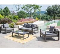 Table basse de jardin en aluminium - Anthracite - MOLOKAI de MYLIA