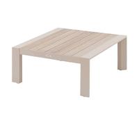 Hespéride - Table basse de jardin en aluminium effet bois EVASION - Argile et lin