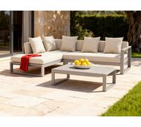 Table basse de jardin en aluminium - Taupe - MOLOKAI de MYLIA