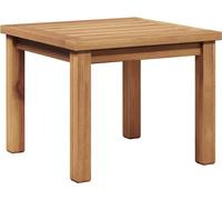 Table basse de jardin moderne, usage extérieur, bois de teck massif durable, 45 x 45 x 36 cm, marron, assemblage facile