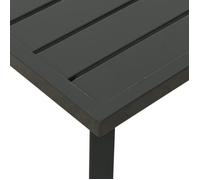 Table basse de jardin - MOTHINESSTO - LY0071 - Acier - 110x55x35 cm - Anthracite