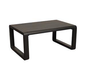 Table basse de jardin rectangle aluminium - Quenza II - L.90 x l.60 x H.40 cm