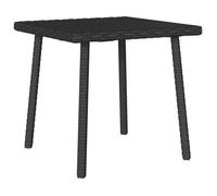 vidaXL Table basse de jardin rectangulaire noir 40x40x37 cm rotin