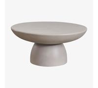 Table Basse De Jardin Ronde Ø70 Cm En Ciment Zenadia