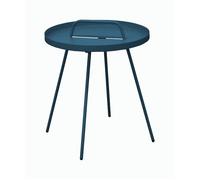 Table basse de jardin ronde acier cataphorèse - Flower - Ø 44 cm