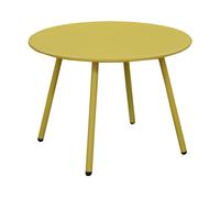 Table basse de jardin ronde acier cataphorèse - Rio - Ø 50 cm