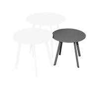 Table basse de jardin ronde acier époxy - Massaï - Ø 40 cm