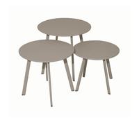 Table basse de jardin ronde acier époxy - Massaï - Ø 45 cm