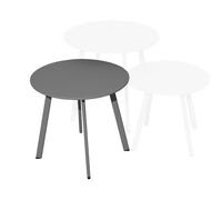 Table basse de jardin ronde acier époxy - Massaï - Ø 45 cm