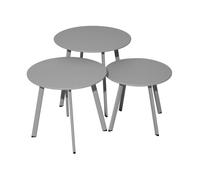 Table basse de jardin ronde acier époxy - Massaï - Ø 50 cm