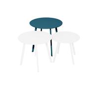 Table basse de jardin ronde acier époxy - Massaï - Ø 50 cm