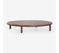 Table Basse De Jardin Ronde En Bois D'acacia Olivia Brun Acacia Foncé Brun Acacia Foncé Ø100 Cm