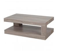 Table basse de salon HWC-A32, structure 3D FSC 40x110x60cm aspect chêne foncé Marron