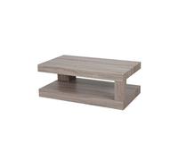 Table basse de salon HWC-A32, structure 3D FSC 40x110x60cm aspect chêne foncé Marron