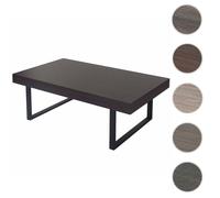 Table Basse De Salon Kos T576, Mvg 40x110x60cm Wengé, Pieds Métalliques Foncés Multicolore