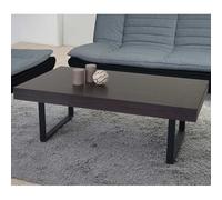 Table Basse De Salon Kos T576, Mvg 40x110x60cm Wengé, Pieds Métalliques Foncés Multicolore