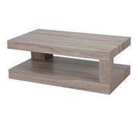 Table basse de salon HWC-A32, structure 3D FSC 40x110x60cm aspect chêne foncé Marron