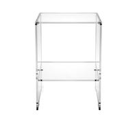 Contigo Table basse en plexiglas transparent design 29 x 32 x 45 cm