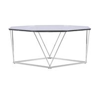 Table Basse Design en Verre Osterlen 100cm Argent