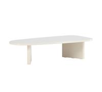 Table basse Grönvik Venture Design - MDF - 130x65cm - Beige brillant