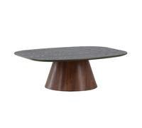 Table Basse Design Lanzo 120cm Marron & Vert Foncé