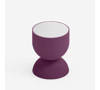 Table basse design moderne en polyéthylène plan blanc Illo - Violet