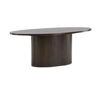 Table Basse Design Nervuré Bianca 120cm Marron