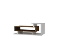 - Table basse design scandinave Spring - L. 90 x H. 35 cm - Blanc - Spring