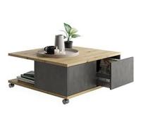 FMD Table basse mobile - Chêne artisanal