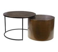 Table basse Eclipse - - Or - Aluminium