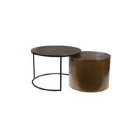 Table basse Eclipse - - Or - Aluminium