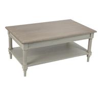 Table Basse - AMADEUS - Édouard - Bois massif - Gris - Romantique