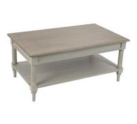 Table Basse - AMADEUS - Édouard - Bois massif - Gris - Romantique